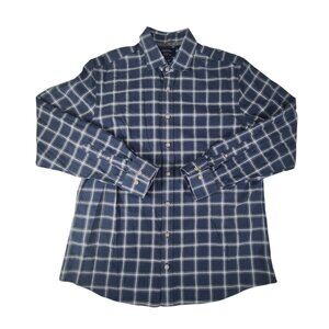 Charles Tyrwhitt Weekend Slim Fit Button Down Up Blue Plaid  Long Sleeve